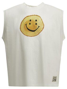 Kapital Tree Trunk Rainbow Crew-Neck T-Shirt Tag Size 3 Men
